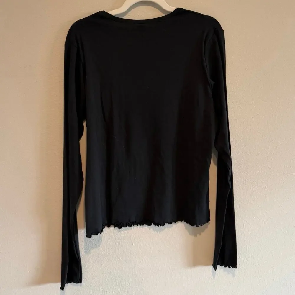 Skims 4X Pontelle Logo Long Sleeve T-Shirt